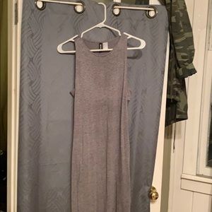 Women’s maxi dress with cutouts.